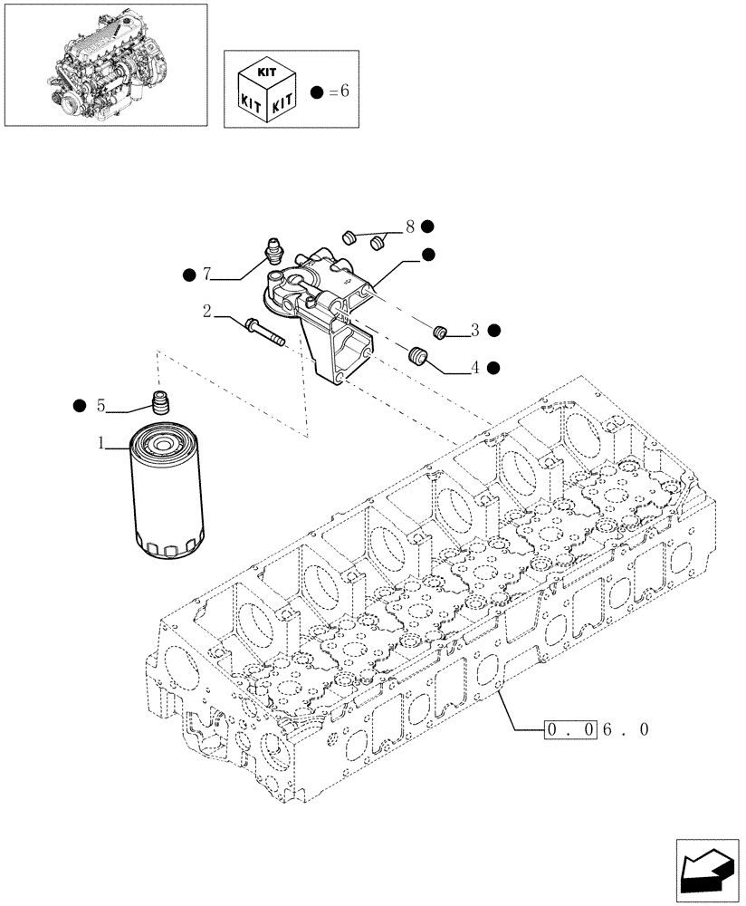 Схема запчастей Case F2CE9684C E002 - (0.20.0[01]) - FUEL FILTER & RELATED PARTS (504088016 - 504216736) 