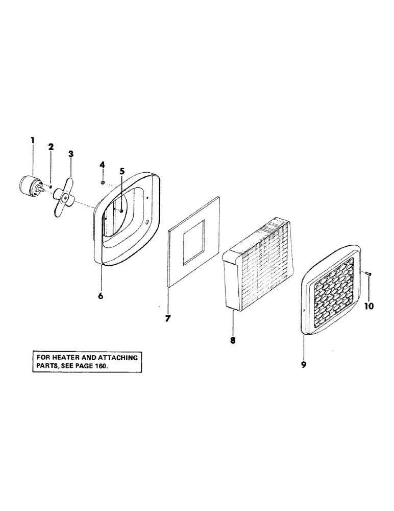 Схема запчастей Case 35YC - (161) - HOT WATER HEATER (05) - UPPERSTRUCTURE CHASSIS