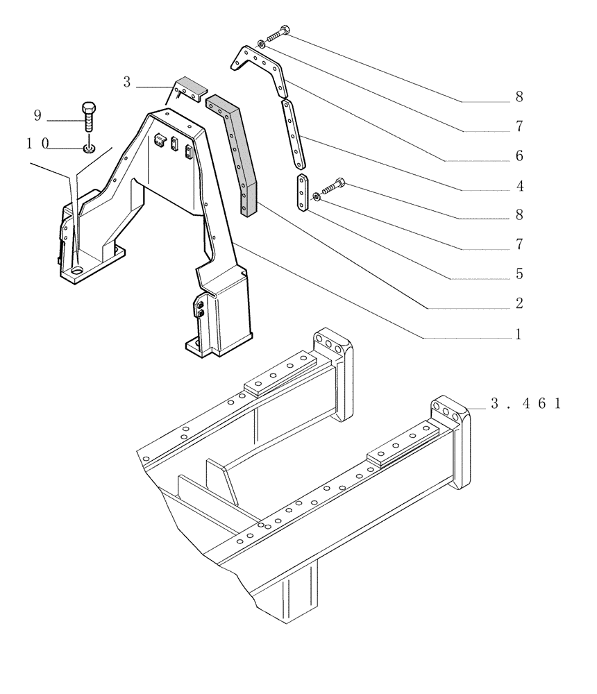 Схема запчастей Case 1850K - (5.601[04]) - HOODS Hoods / Operators Compartment