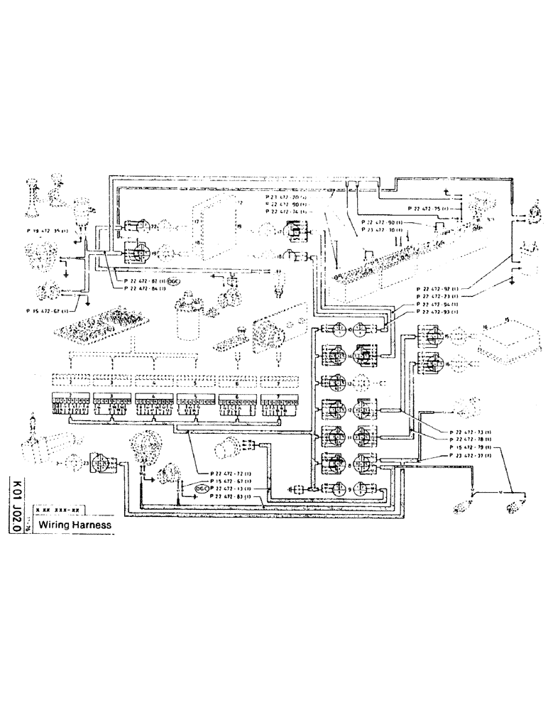 Схема запчастей Case 220CKS - (72) - WIRING HARNESS (06) - ELECTRICAL SYSTEMS