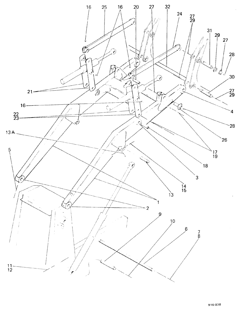 Схема запчастей Case 580F - (178) - LOADER CHASSIS AND PARTS (82) - FRONT LOADER & BUCKET