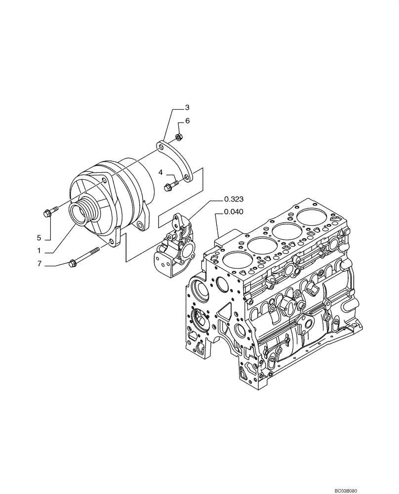 Схема запчастей Case 621D - (04-02) - ALTERNATOR - IF USED (04) - ELECTRICAL SYSTEMS