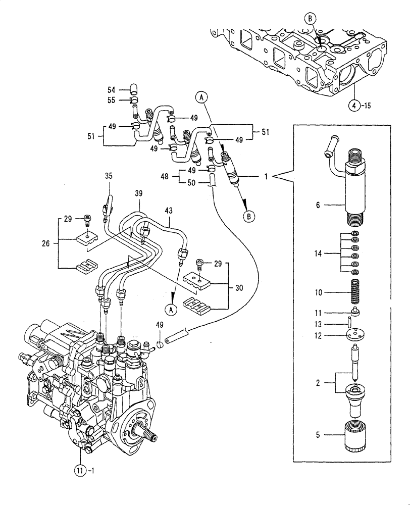 Схема запчастей Case CX22B - (ENGINE-12[1]) - FUEL INJECTION PUMP (10) - ENGINE