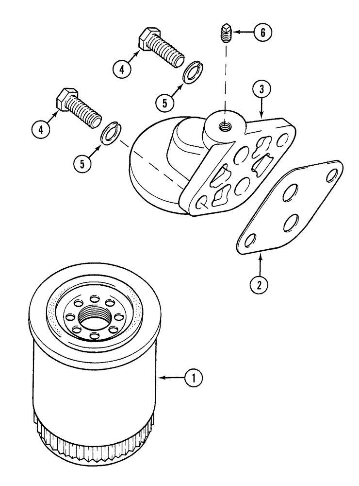 Схема запчастей Case 380B - (2-40) - OIL FILTER (02) - ENGINE