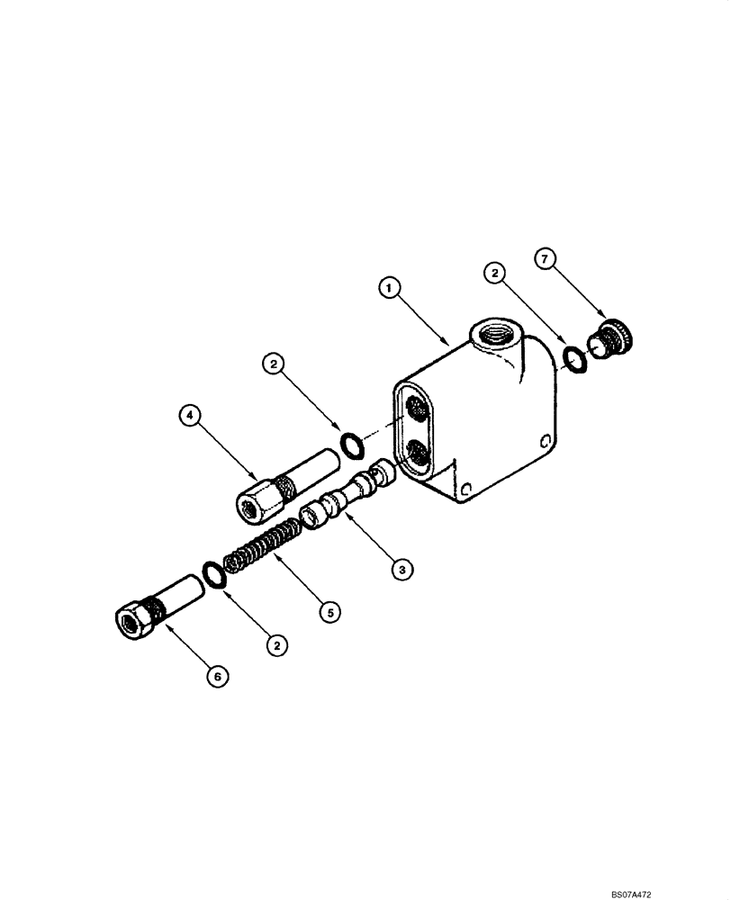 Схема запчастей Case 865 VHP - (05.05[00]) - VALVE - PRIORITY - ASSEMBLY (05) - STEERING