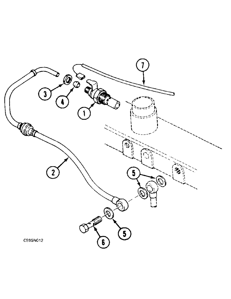 Схема запчастей Case 688BCK - (3-18) - STARTING SYSTEM, 688B CK (120596-) (02) - FUEL SYSTEM