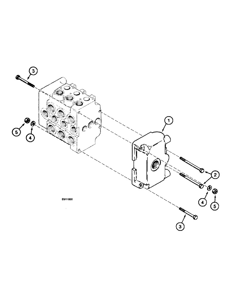 Схема запчастей Case 660 - (8-098) - PLOW CONTROL VALVE - H674318 AND 130806A1, WITH LEVERS MOUNTED VERTICALLY AND HORIZONTALLY (08) - HYDRAULICS