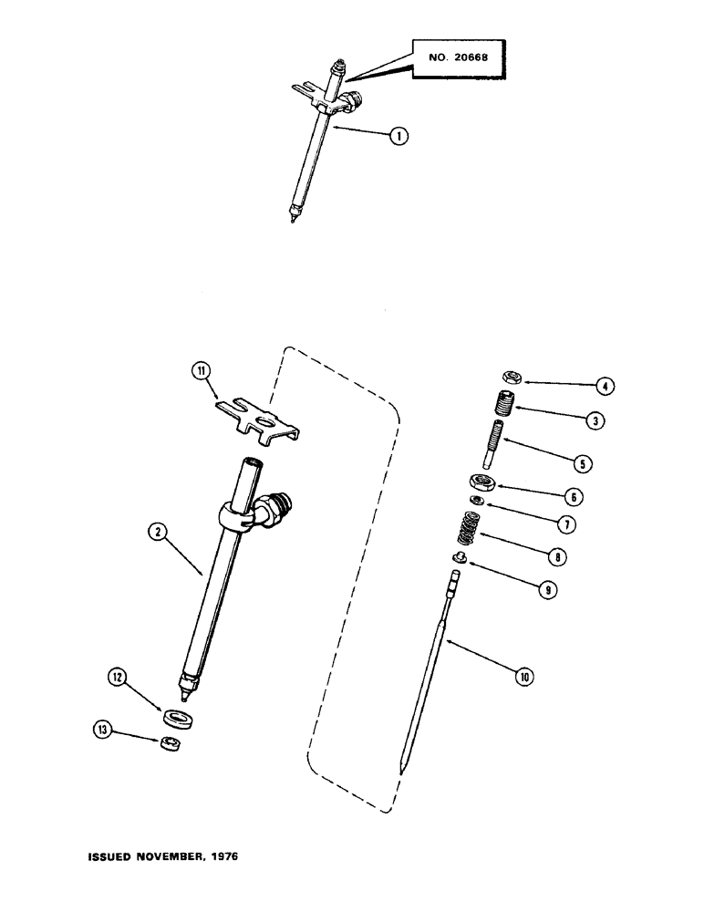 Схема запчастей Case 400C - (045E) - A138322 FUEL INJECTION NOZZLE, (336B) DIESEL ENGINE, WITH TURBO-CHARGER (03) - FUEL SYSTEM