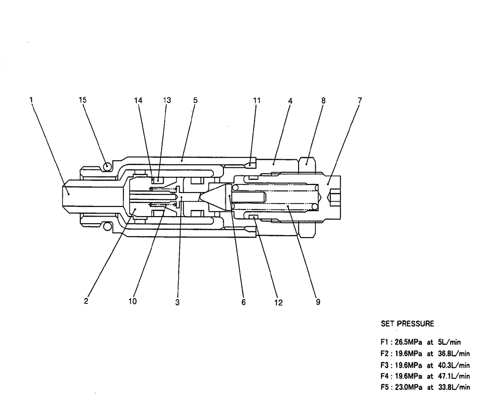 Схема запчастей Case CX50B - (08-014) - VALVE ASSEMBLY, RELIEF P/N PH22V00003F1 ELECTRICAL AND HYDRAULIC COMPONENTS