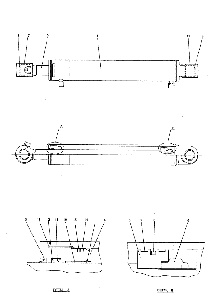 Схема запчастей Case CX50B - (08-040) - CYLINDER ASSEMBLY, SWING ELECTRICAL AND HYDRAULIC COMPONENTS