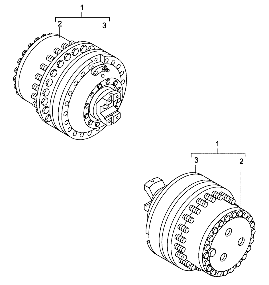 Схема запчастей Case 340B - (30A00000059[001]) - SECTION INDEX, FRONT WHEEL HUB (89500414677) - BEFORE JAN 2008 (11) - AXLES/WHEELS