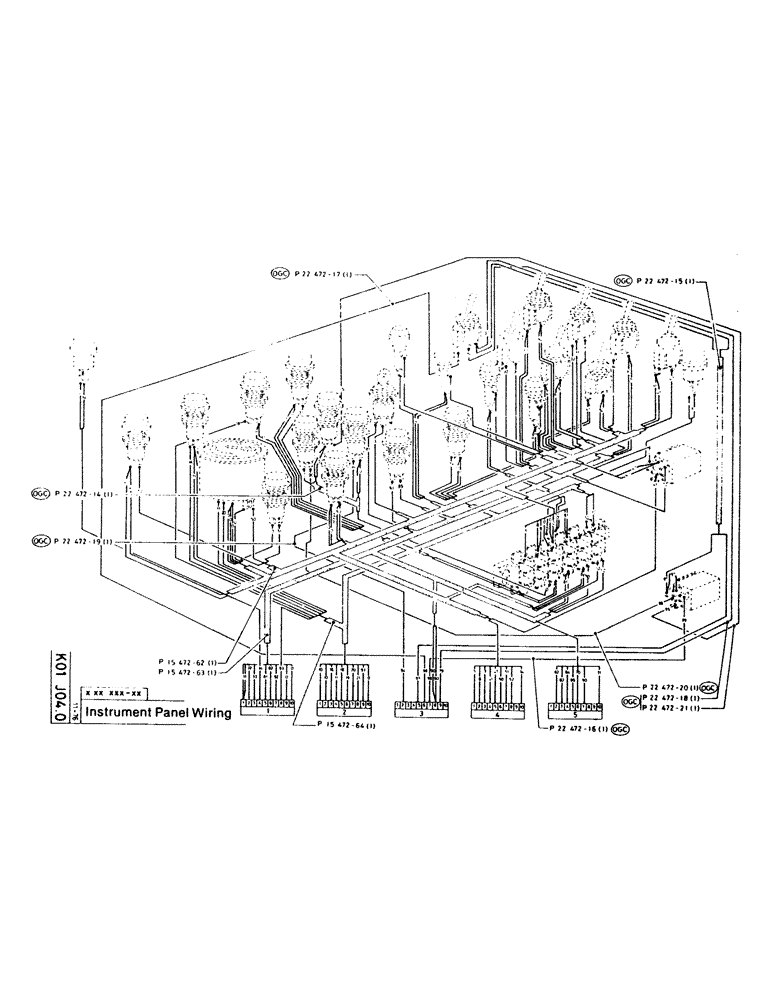 Схема запчастей Case 220CKS - (74) - INSTRUMENT PANEL WIRING (06) - ELECTRICAL SYSTEMS