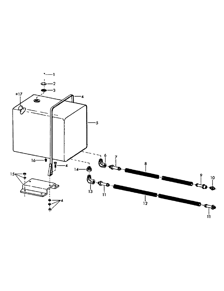 Схема запчастей Case 50 - (C04) - FUEL TANK AND LINES (10) - ENGINE