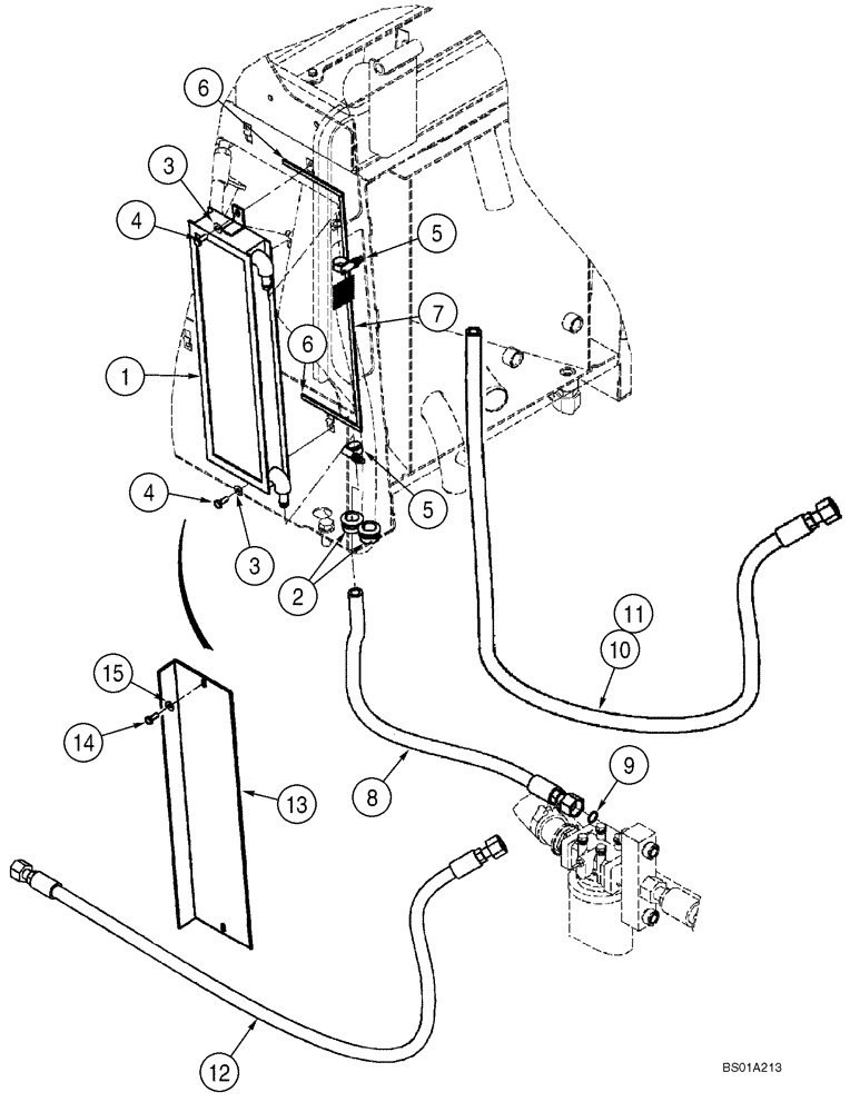 Схема запчастей Case 521D - (05-06) - HYDRAULICS - STEERING (05) - STEERING