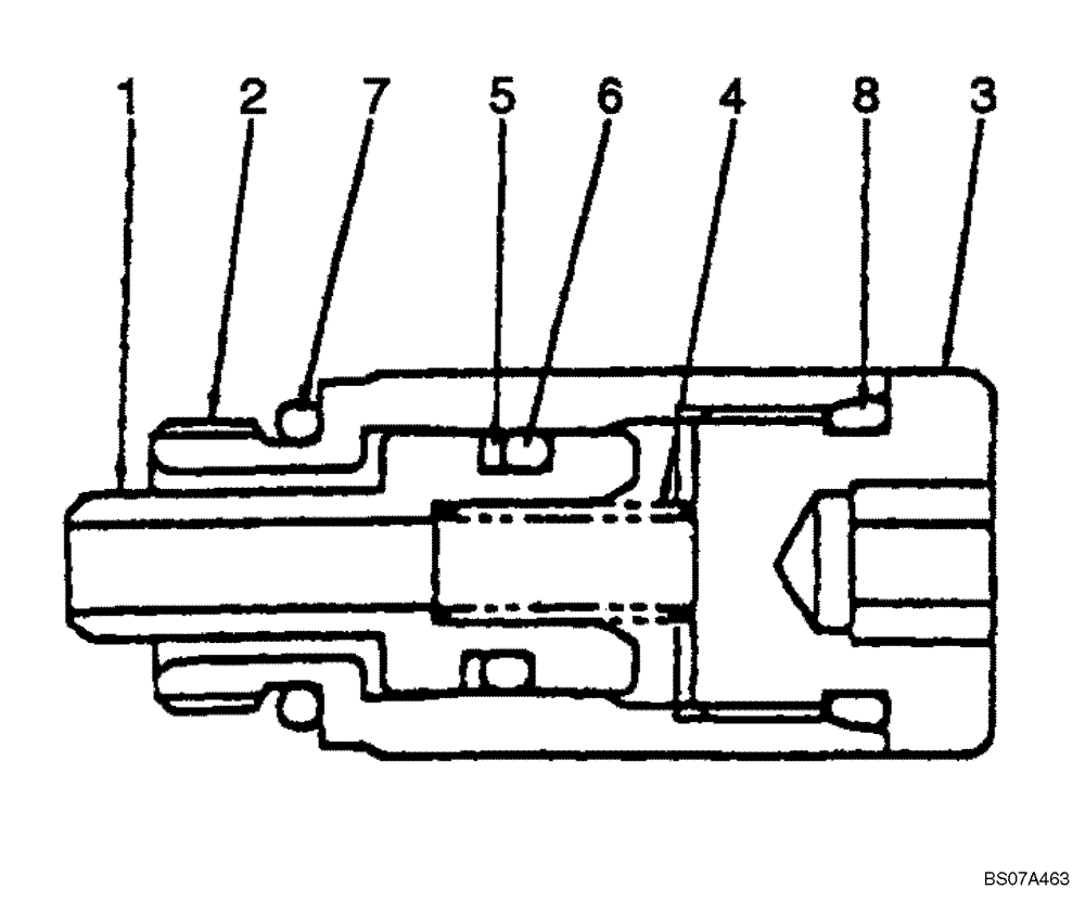 Схема запчастей Case CX17B - (08-015[00]) - VALVE ASSY, ANTI-CAVITATION (PH21V00001F1) (35) - HYDRAULIC SYSTEMS