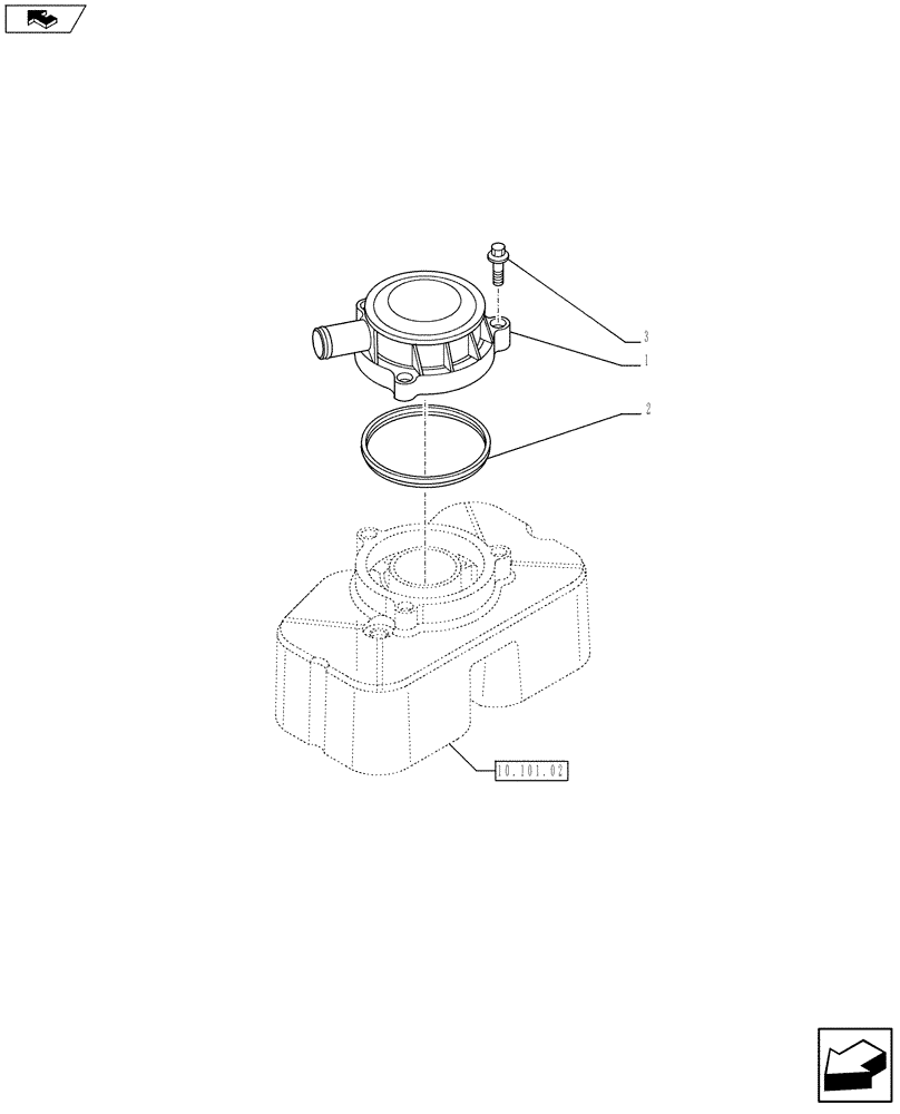 Схема запчастей Case F4GE9454K J604 - (10.101.03) - BREATHER - ENGINE (2852527) (10) - ENGINE