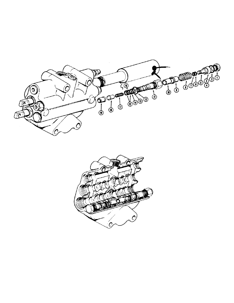 Схема запчастей Case 680CK - (236) - SECONDARY RELIEF VALVE, -2500 P.S.I. AND BELOW (35) - HYDRAULIC SYSTEMS