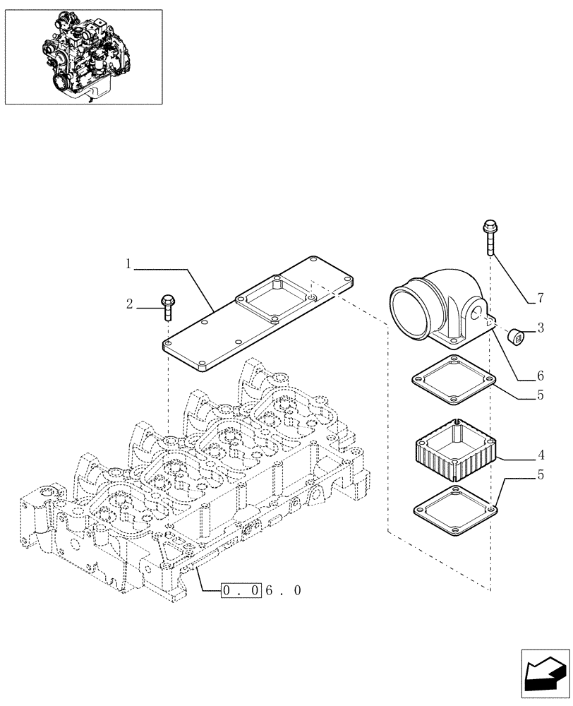 Схема запчастей Case F4DFE613G - (0.07.1[01]) - INTAKE MANIFOLD (504064864-504084430) 