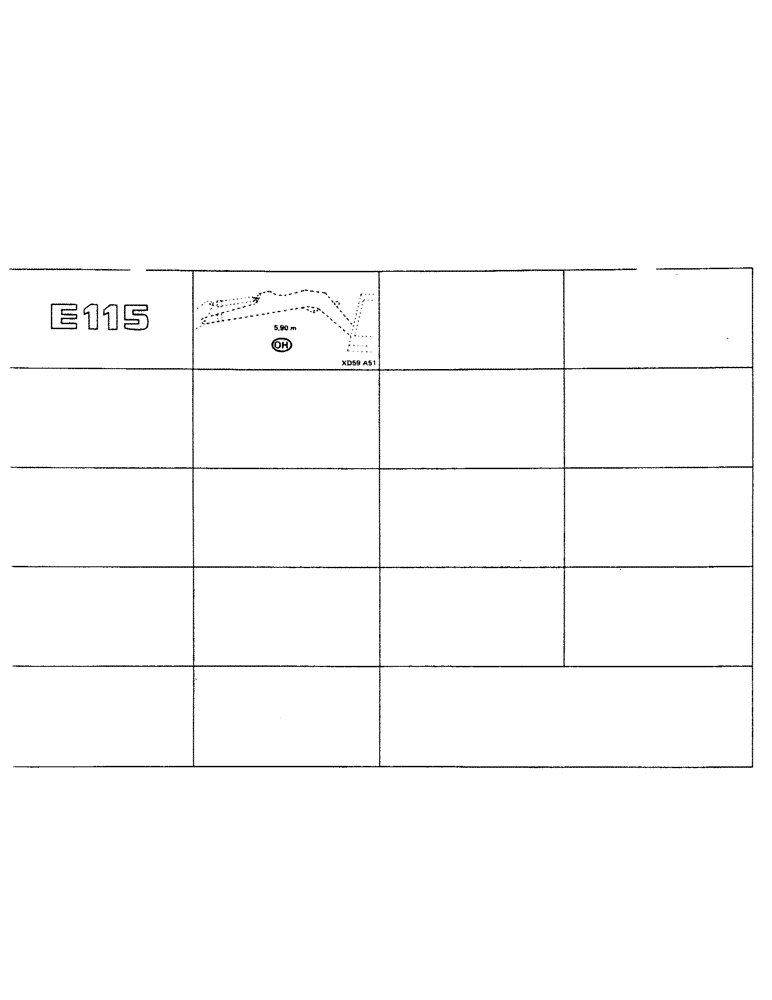 Схема запчастей Case 115CL - (0-20) - E115 