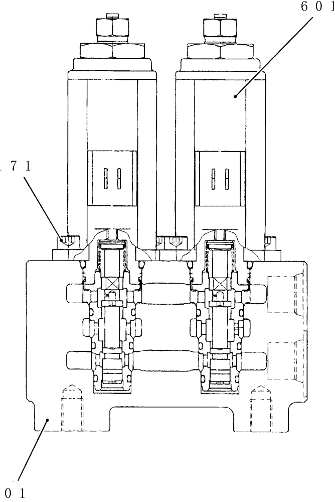 Схема запчастей Case CX50B - (HC850-17) - VALVE ASSEMBLY, SOLENOID (35) - HYDRAULIC SYSTEMS