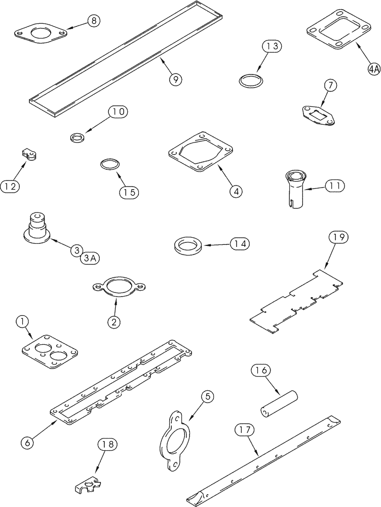 Схема запчастей Case 821C - (02-48) - GASKET KIT (02) - ENGINE