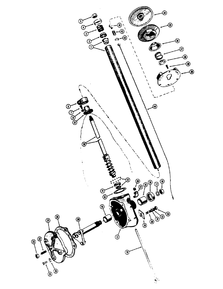 Схема запчастей Case W7E - (102) - STEERING GEAR (05) - STEERING