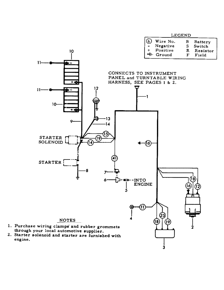 Схема запчастей Case 50 - (I3) - ENGINE WIRING HARNESS FOR: GMC 6V-53 DIESEL ENGINE (55) - ELECTRICAL SYSTEMS