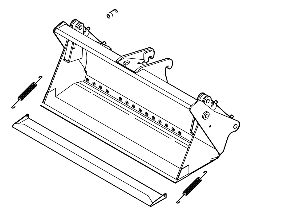 Схема запчастей Case 321D - (64.011[2991118000]) - CLAMSHELL MOUNTING PARTS 95M3+U-MESS.-2050BR. (82) - FRONT LOADER & BUCKET