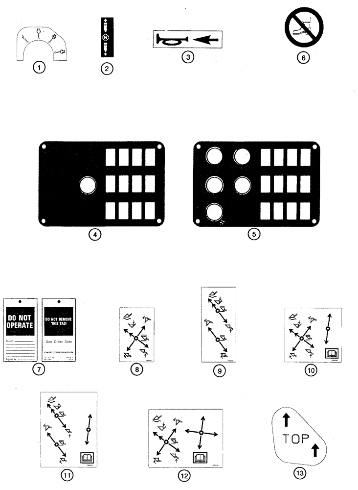 Схема запчастей Case 621C - (09-063) - DECALS, NORTH AMERICA AND EUROPE (09) - CHASSIS