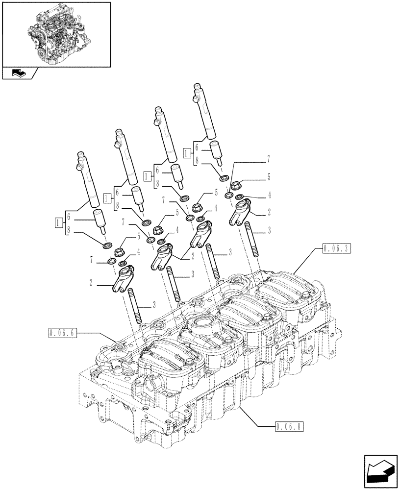 Схема запчастей Case F5CE9454E A002 - (0.14.0[02]) - INJECTION EQUIPMENT - INJECTOR (504277327) 