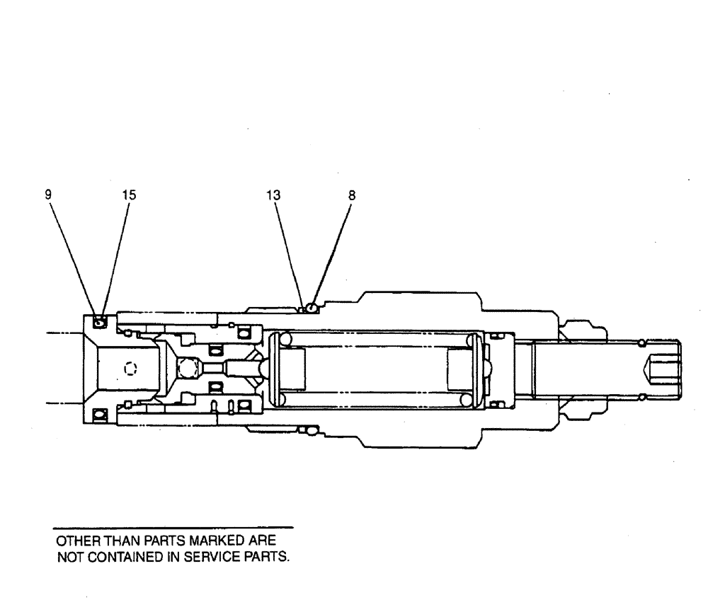 Схема запчастей Case CX50B - (08-045) - VALVE ASSEMBLY, RELIEF ELECTRICAL AND HYDRAULIC COMPONENTS