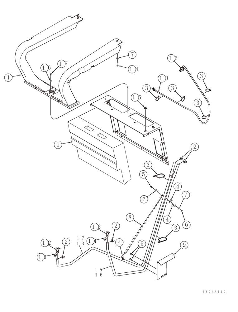 Схема запчастей Case 70XT - (09-36) - HEATING SYSTEM - HEATER, DELUXE (09) - CHASSIS