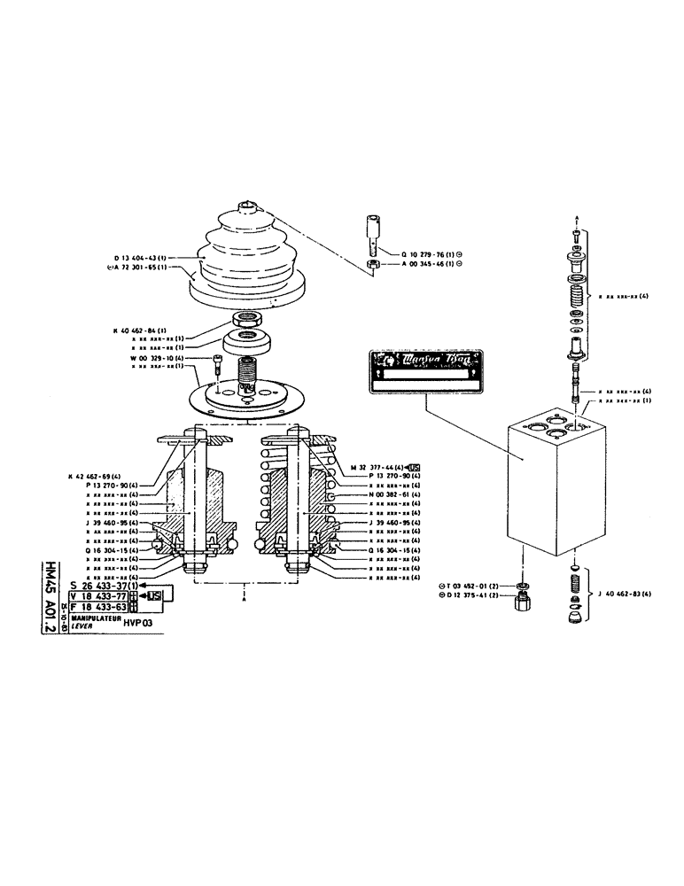 Схема запчастей Case 160CK - (200) - LEVER (07) - HYDRAULIC SYSTEM