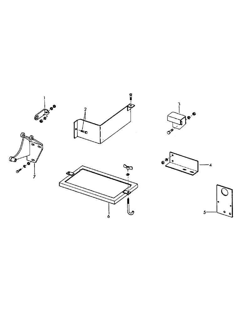 Схема запчастей Case 50 - (I5) - ELECTRICAL MOUNTING BRACKETS AND HARDWARE (55) - ELECTRICAL SYSTEMS