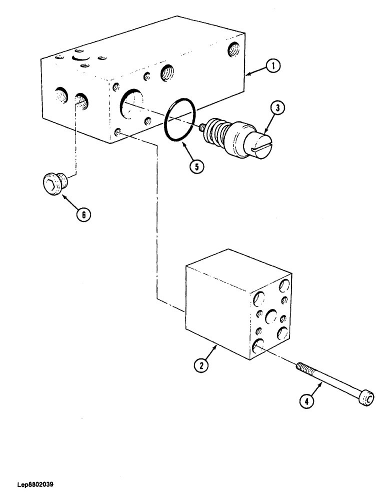 Схема запчастей Case 688 - (8-158) - BLOCK ASSEMBLY, BOOM HOSES, P.I.N. FROM 74123 TO 74289, 74231, 74236 (08) - HYDRAULICS