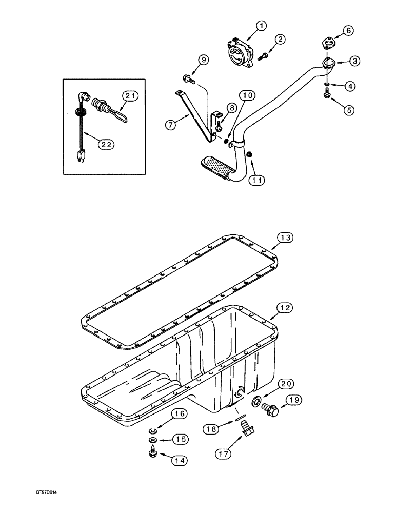 Схема запчастей Case 9045B - (2-26) - OIL PUMP AND OIL PAN, 6T-830 EMISSIONS CERTIFIED ENGINE (02) - ENGINE