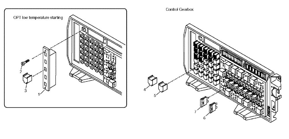 Схема запчастей Case 325 - (6.721A[01]) - VARIOUS ELECTRICAL EQUIPMENTS (13) - Electrical System / Decals