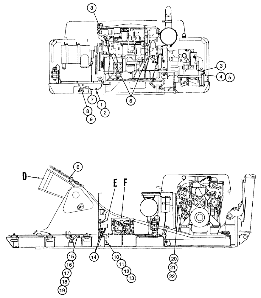 Схема запчастей Case 9050B - (4-008) - ELECTRICAL PARTS OUTSIDE CAB (04) - ELECTRICAL SYSTEMS