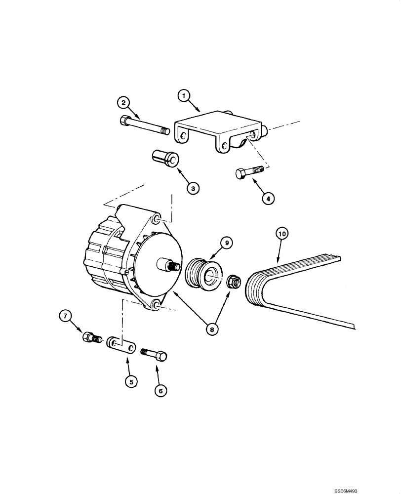 Схема запчастей Case 845 - (04.02[00]) - ALTERNATOR 45A - ASSEMBLY (04) - ELECTRICAL SYSTEMS