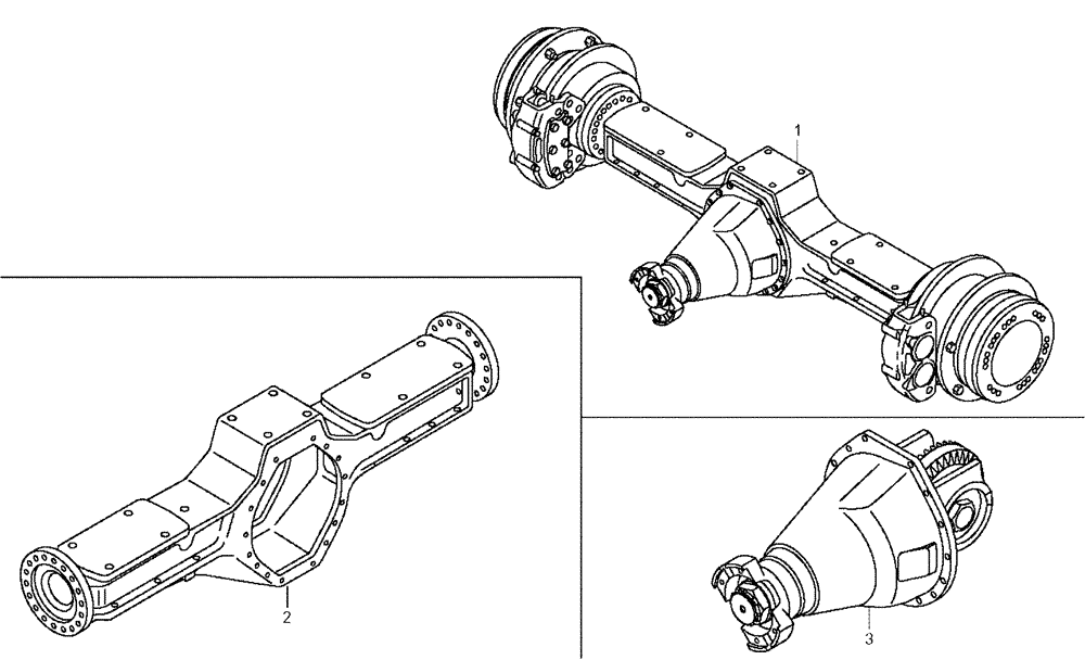 Схема запчастей Case 325 - (2.366A[01]) - FRONT AXLE (11) - AXLES/WHEELS