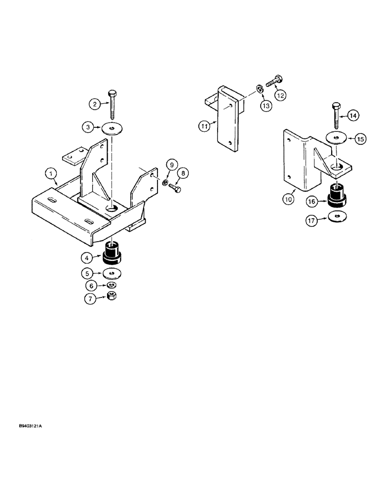 Схема запчастей Case 1825 - (2-11C) - DIESEL ENGINE AND MOUNTING PARTS, NORTH AMERICAN AND EUROPEAN MODELS, P.I.N. JAF0096438 AND AFTER (02) - ENGINE