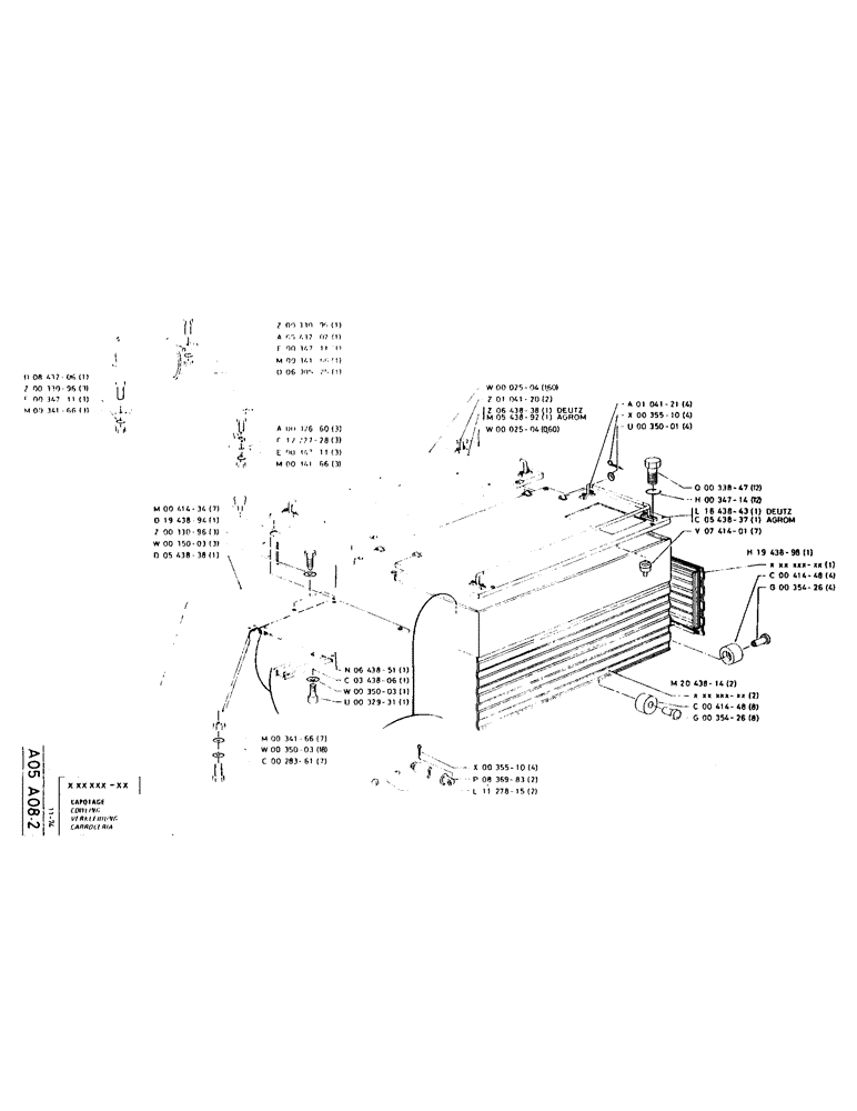 Схема запчастей Case LC80 - (005) - COWLING 