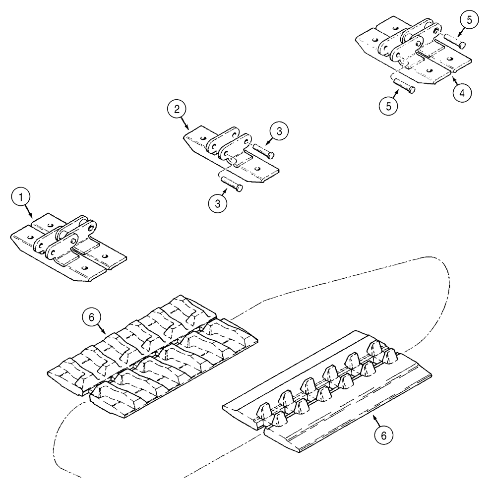 Схема запчастей Case TF300B - (05-01) - TRACK ASSY (05) - STEERING