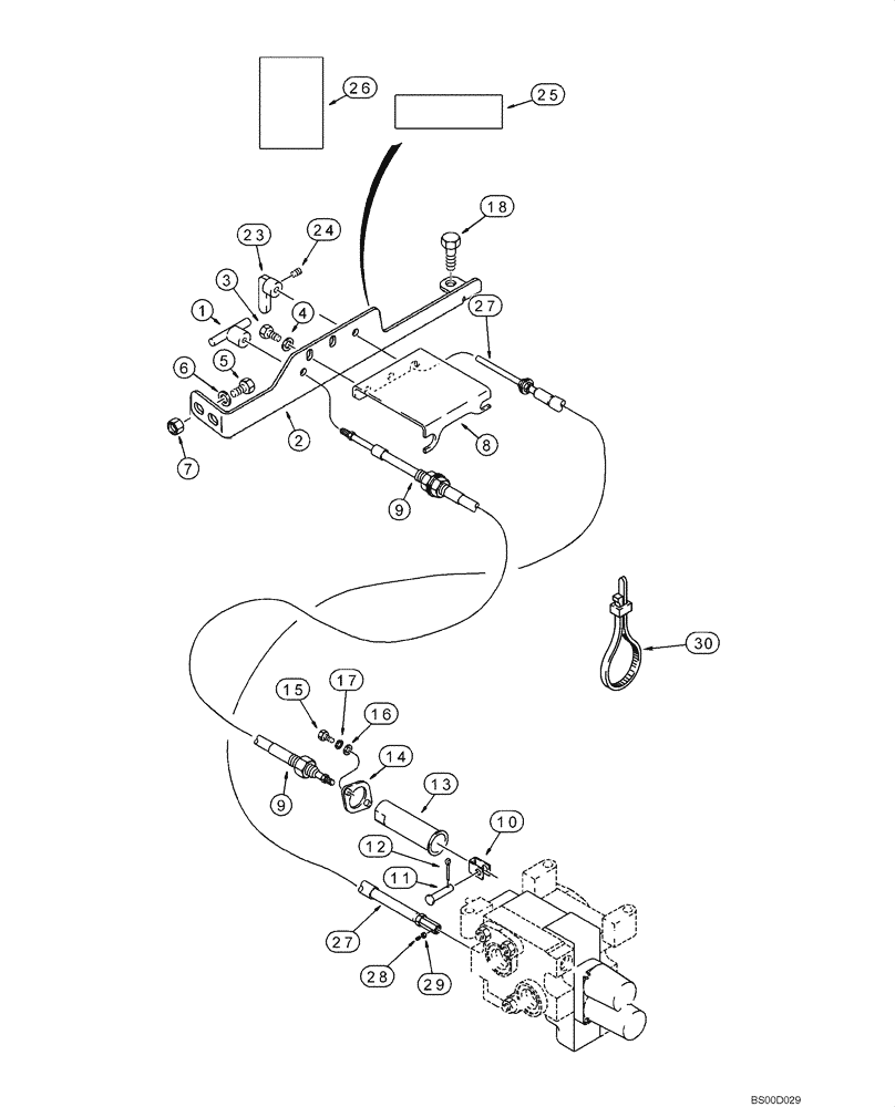 Схема запчастей Case 590SM - (08-17) - HYDRAULICS - HAND HELD AUXILIARY (08) - HYDRAULICS