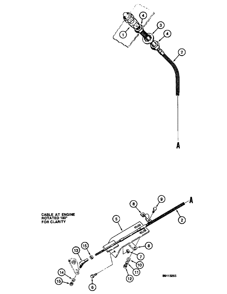 Схема запчастей Case 660 - (3-04) - THROTTLE AND LINKAGE, USED ON MODELS WITH 4-390 ENGINE, WITH J915882 FUEL INJECTION PUMP (03) - FUEL SYSTEM