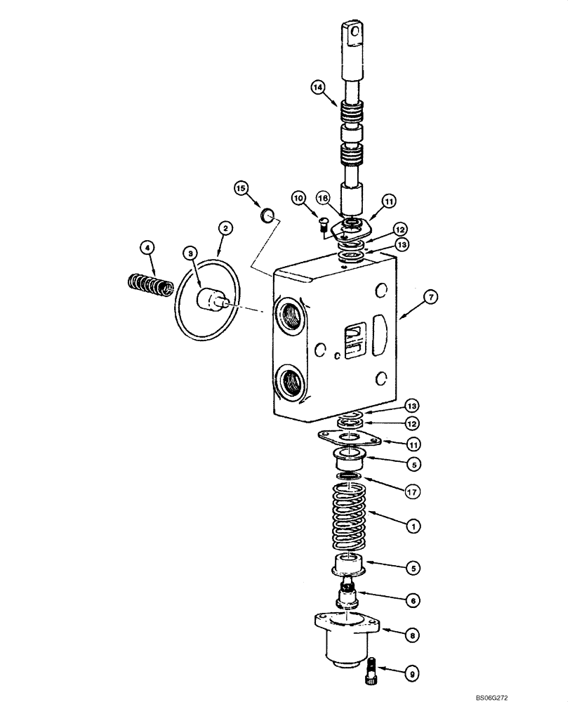 Схема запчастей Case 865 - (08.43[00]) - DISTRIBUTOR - SCARIFIER/RIPPER VALVE (08) - HYDRAULICS