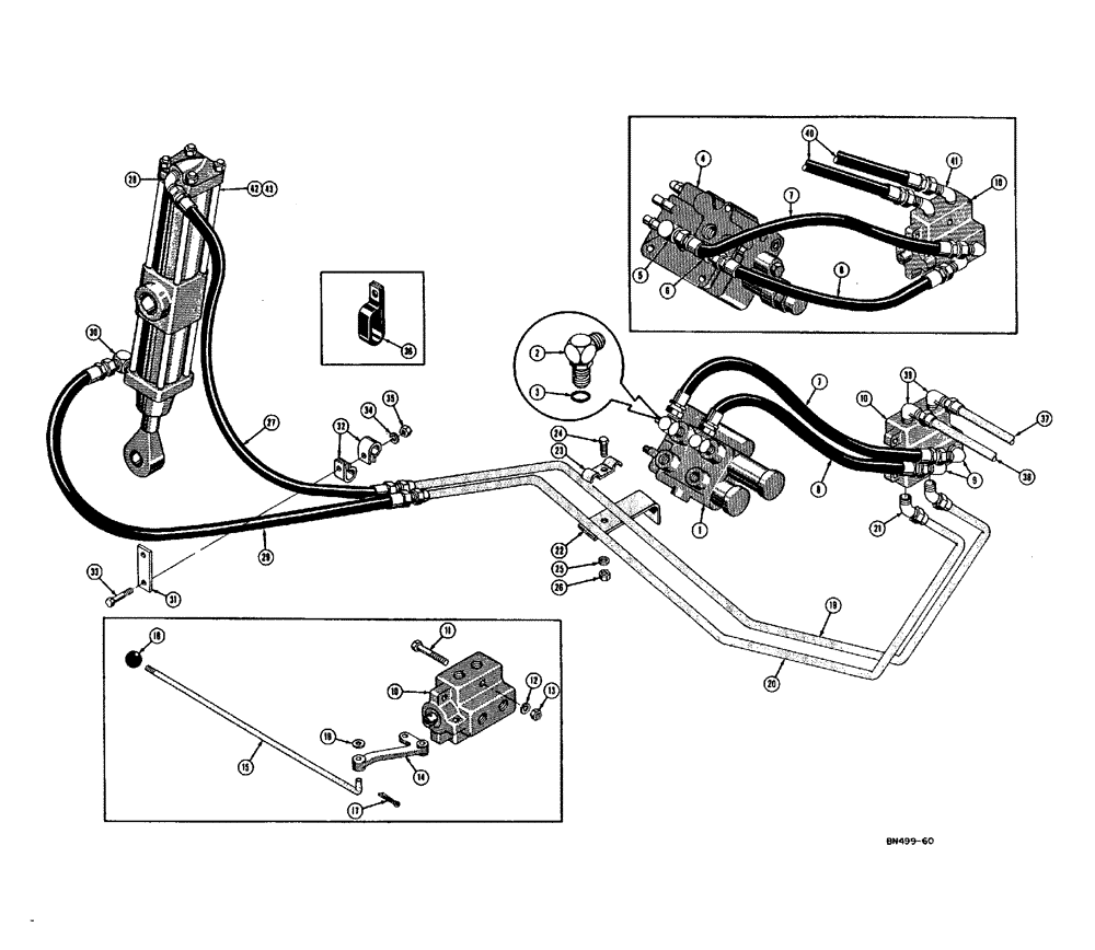 Схема запчастей Case 310E - (106) - SCARIFIER HYDRAULICS (07) - HYDRAULIC SYSTEM