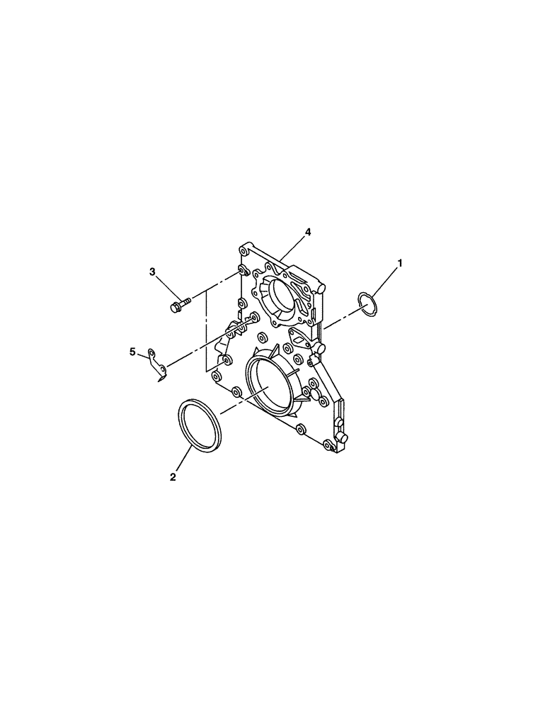 Схема запчастей Case CX350 - (02-029-00[01]) - FRONT TIMING GEAR COVER (03) - FUEL SYSTEM