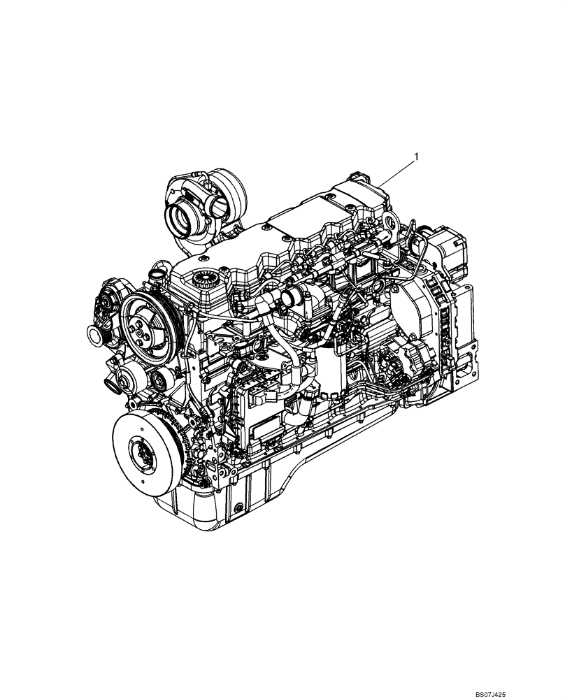 Схема запчастей Case 850L - (02-09) - ENGINE (02) - ENGINE