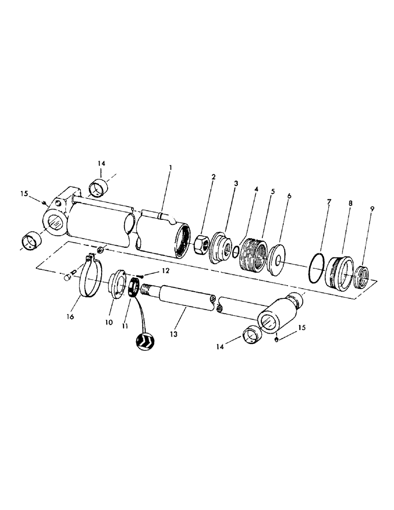 Схема запчастей Case 35YC - (H02) - TOOL CYLINDER 4-3/4" ID X 31.10 STROKE (07) - HYDRAULIC SYSTEM